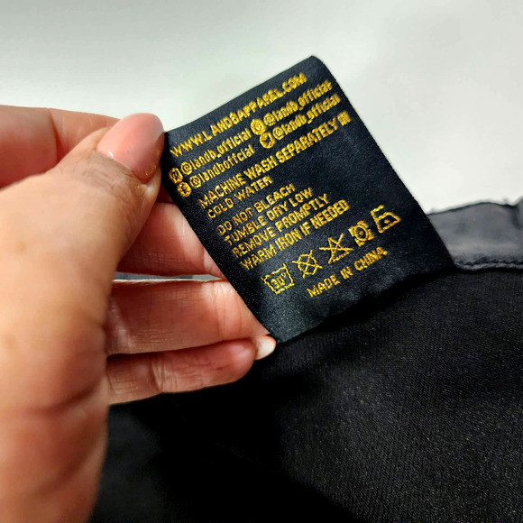 Lucky & Blessed Black Leather High-Rise Extreme Flare Jeans Women's Plus Size 16 - Picture 9 of 16